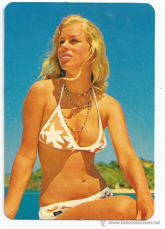Sammeln von Kalendern: CALENDARIO CHICA EN BIKINI - A&Ntilde;O 1976 - CON PUBLICIDAD