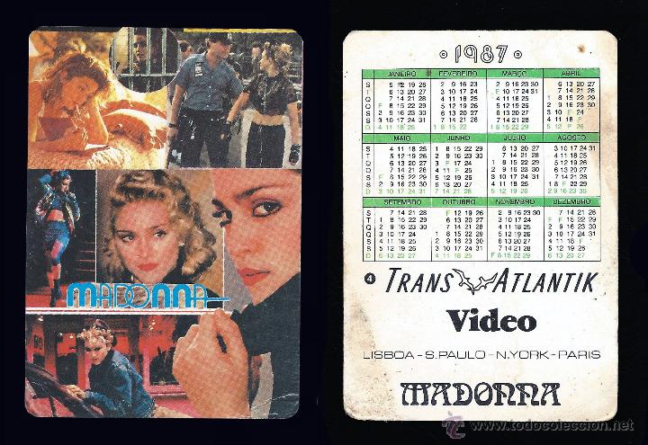 Coleccionismo Calendarios: MADONNA - CALENDARIO EDITADO EN PORTUGAL - 1987