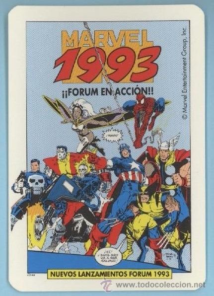 Coleccionismo Calendarios: Marvel Heroes - Forum (1993)