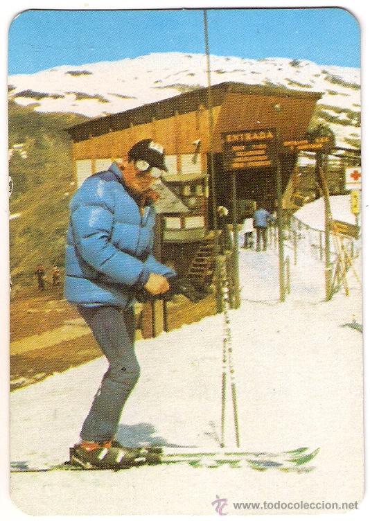 Coleccionismo Calendarios: -63373 CALENDARIO DEPORTE DEL ESQUI, A&Ntilde;O 1983, CON PUBLICIDAD BAR QUITAPENAS