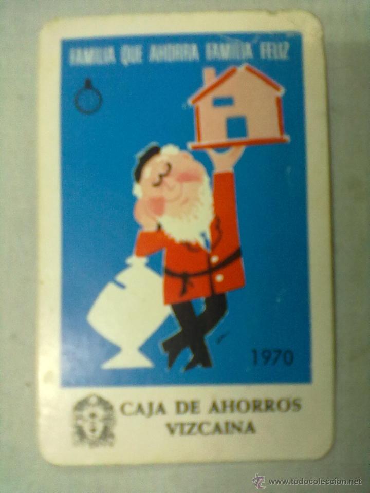 Coleccionismo Calendarios: CAJA DE AHORROS VIZCAINA CALENDARIO DE BOLSILLO FOURNIER 1970