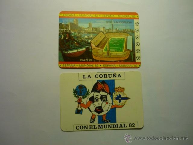 Coleccionismo calendarios: LOTE CALENDARIOS DEPORT.CORU&Ntilde;A-MUNDIAL 1982-83