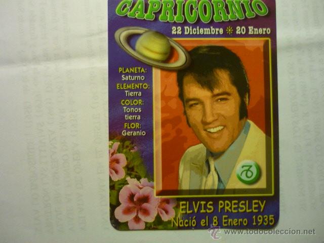 Coleccionismo calendarios: CALENDARIO HOROSCOPO ELVIS PRESLEY-2008