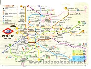 Coleccionismo calendarios: 11-04bo641. Calendario Metro de Madrid