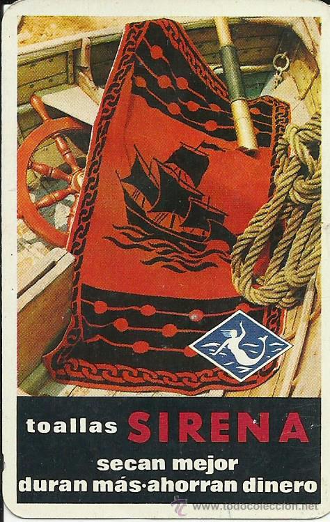 Coleccionismo Calendarios: Calendario toallas la Sirena 1,967