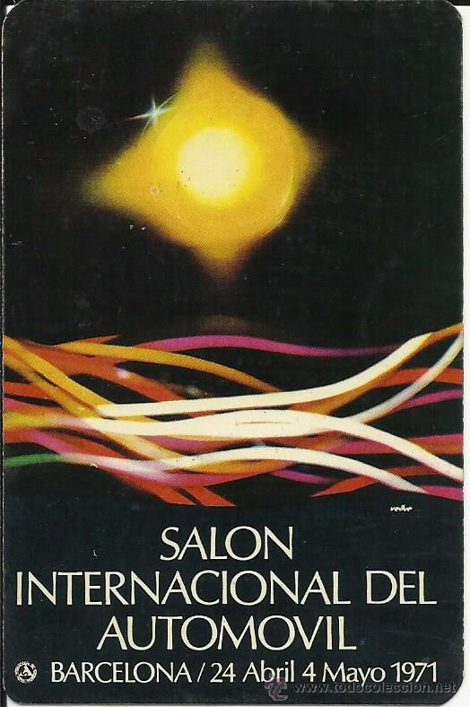 Coleccionismo Calendarios: Calendario del Salon Internacional de Barcelona 1.971