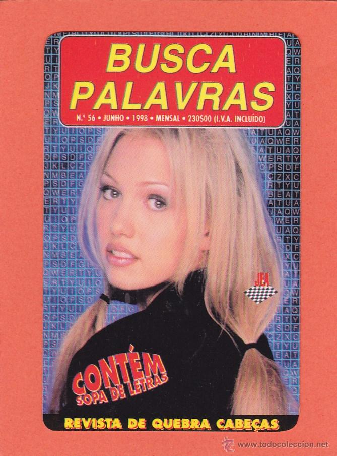 Colecionismo Calend&aacute;rios: CALENDARIO PORTUGAL 1999 - PUBLICIDAD REVISTA PALABRAS CRUZADAS. CHICA RUBIA