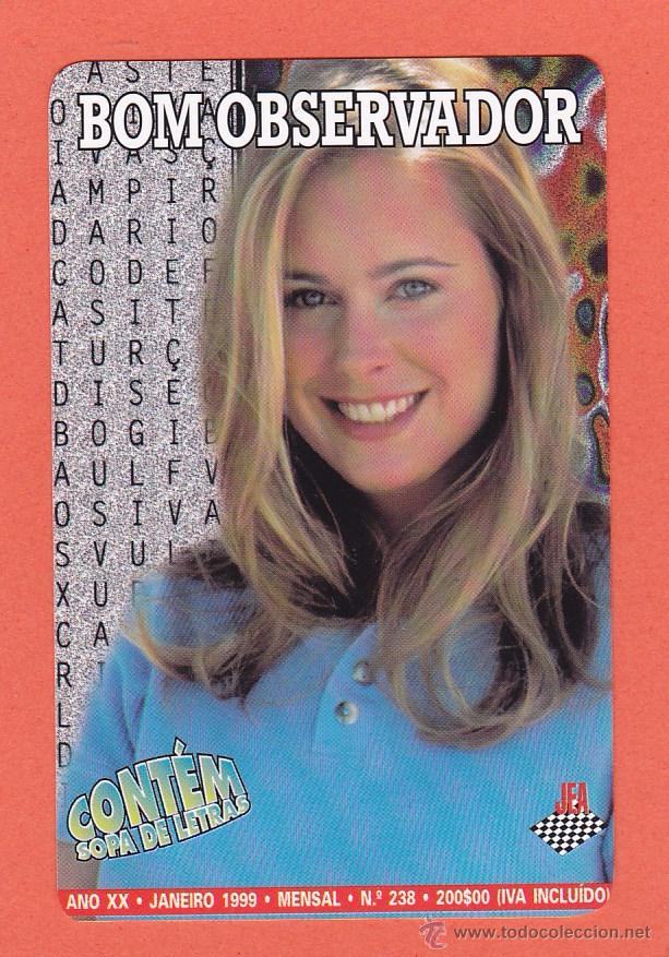 Coleccionismo calendarios: CALENDARIO PORTUGAL 1999 - PUBLICIDAD REVISTA PALABRAS CRUZADAS. CHICA RUBIA