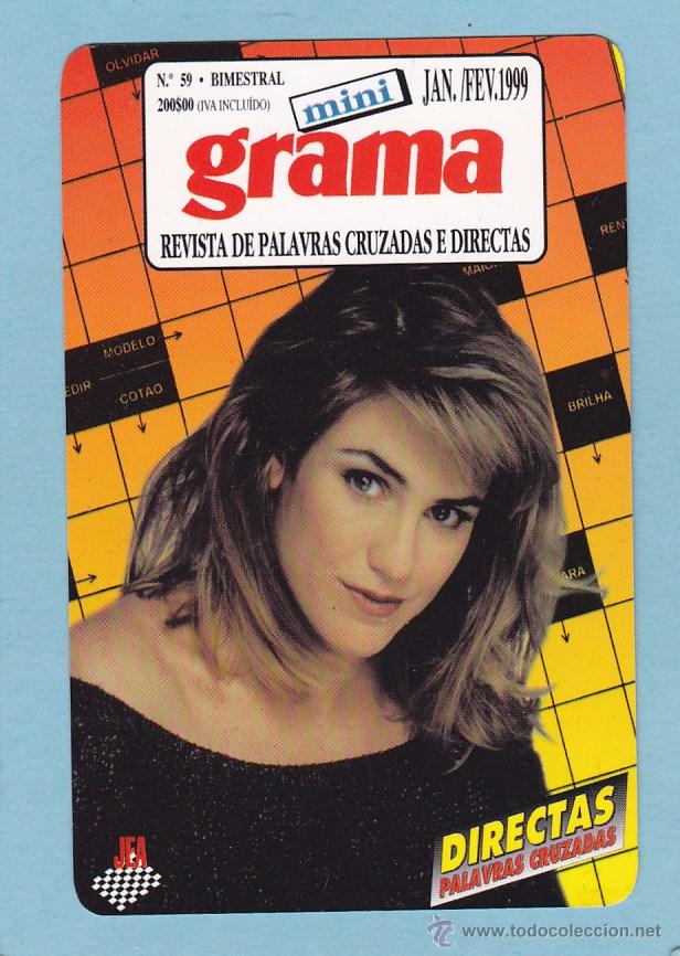 Coleccionismo calendarios: CALENDARIO PORTUGAL 1999 - PUBLICIDAD REVISTA PALABRAS CRUZADAS. CHICA RUBIA