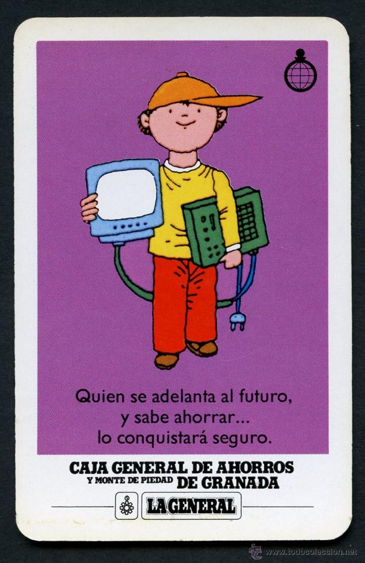 Coleccionismo calendarios: CALENDARIO DE BOLSILLO, CAJA GENERAL DE AHORROS DE GRANADA, 1988, H. FOURNIER