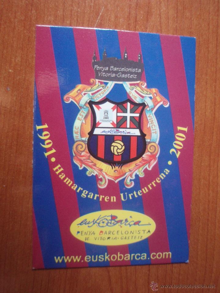 Coleccionismo Calendarios: Calendario del del F.C.Barcelona del 2.001