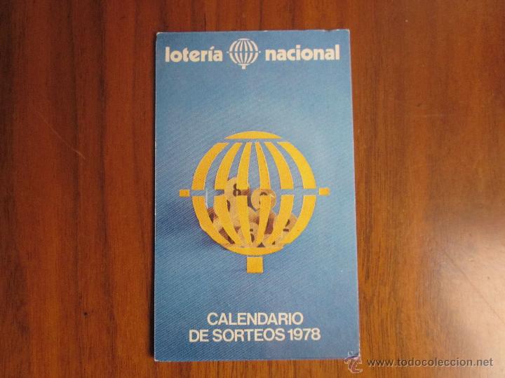 Collectionnisme Calendriers: CALENDARIO DE BOLSILLO LOTERIA NACIONAL DEL1978