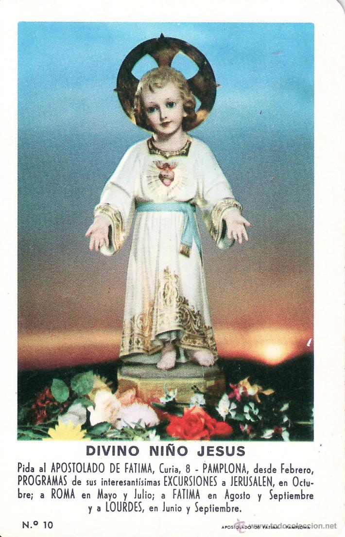 Coleccionismo calendarios: CALENDARIO DE FOURNIER DE 1963 - DIVINO NI&Ntilde;O JESUS