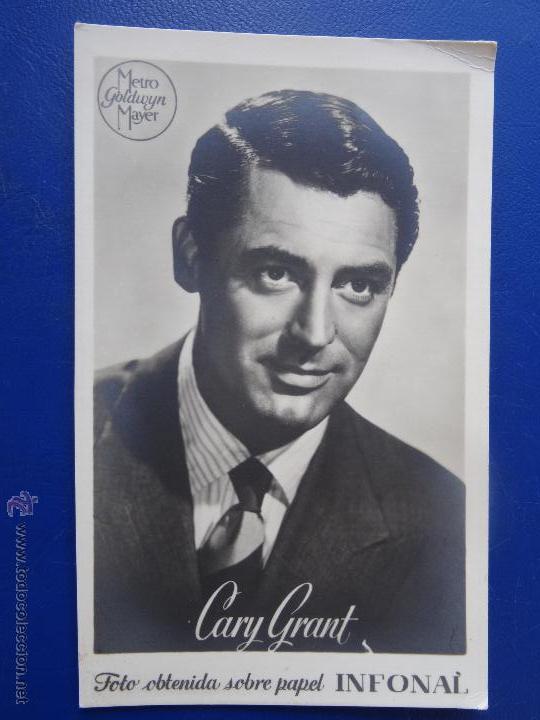 Coleccionismo calendarios: CALENDARIO BOLSILLO CINE JUL-DIC 1944 (CARY GRANT - PUBLICIDAD INFONAL. BARCELONA) BIEN (FOTO REVERS