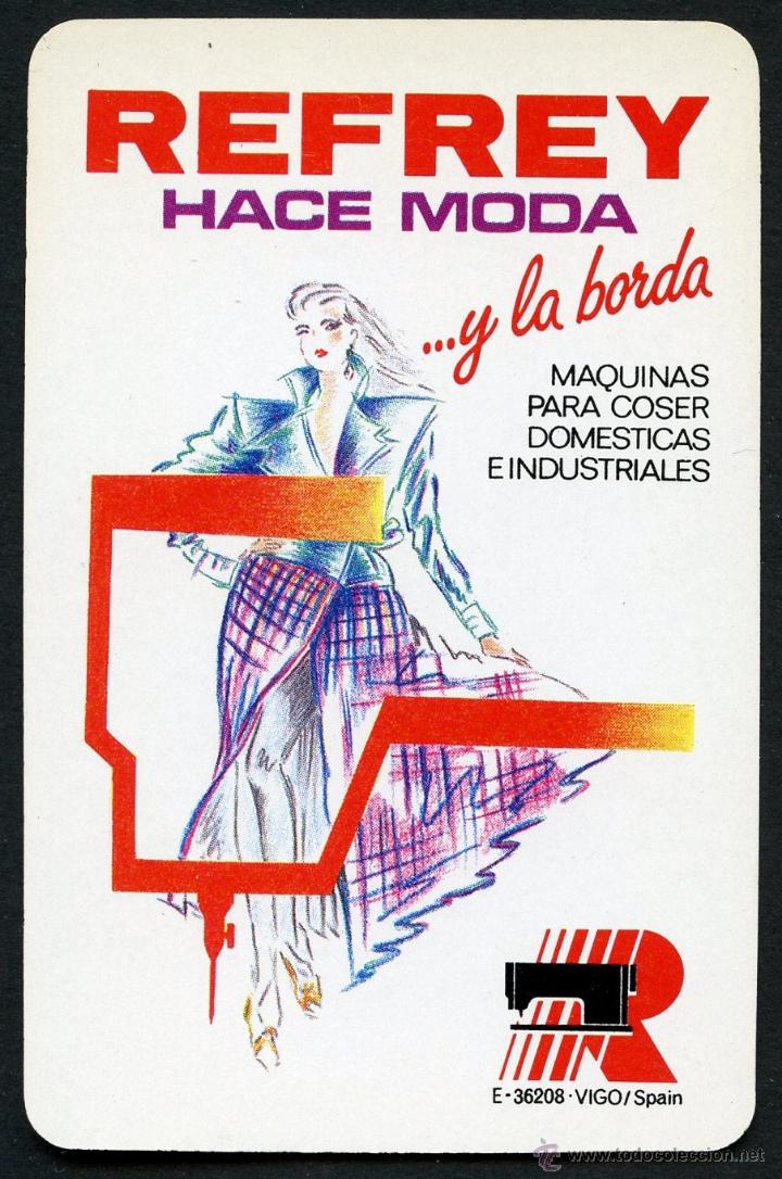 Coleccionismo calendarios: CALENDARIO DE BOLSILLO, MAQUINAS DE COSER REFREY, 1988