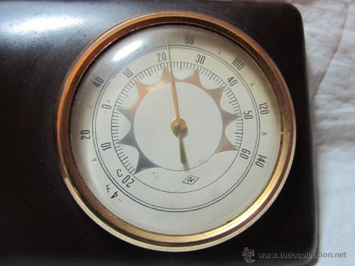 Coleccionismo calendarios: Antiguo calendario con term&oacute;metro - Foto 3