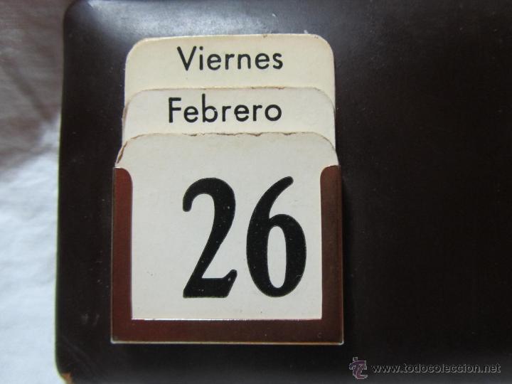 Coleccionismo calendarios: Antiguo calendario con term&oacute;metro - Foto 4