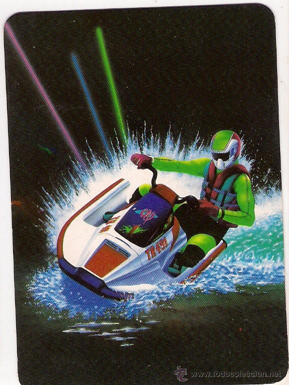 Coleccionismo Calendarios: -63985 CALENDARIO DIBUJO MOTOS DE AGUA, DEPORTES, A&Ntilde;O 1991, SERIE BO, CON PUBLICIDAD RENAULT