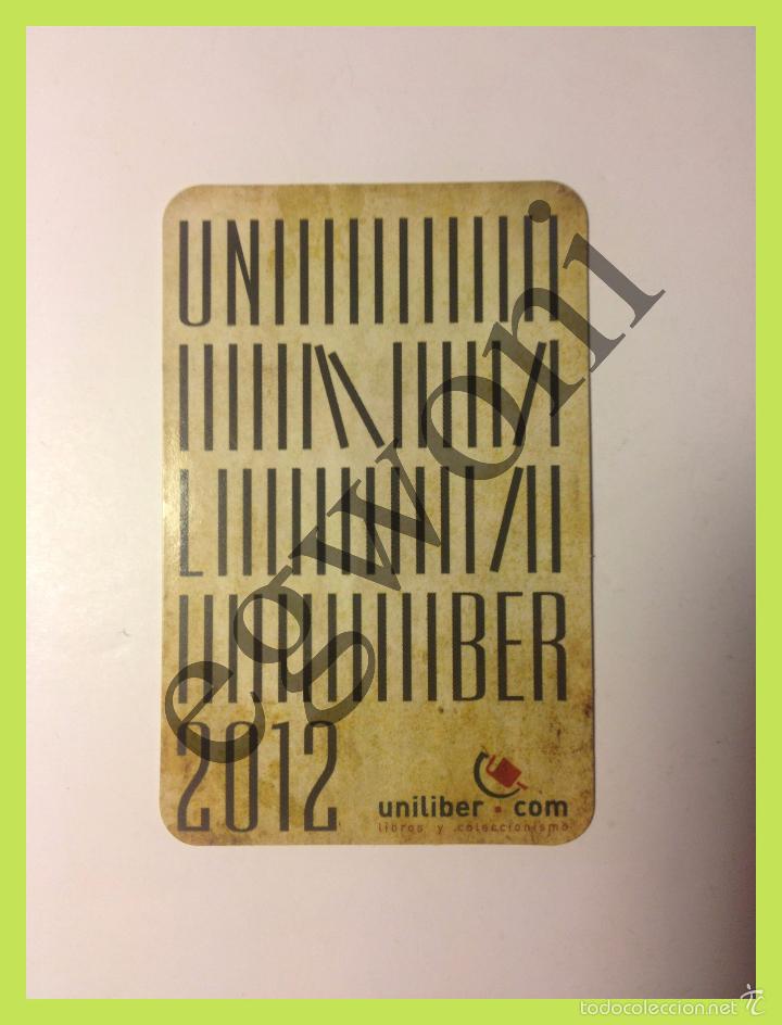 Coleccionismo Calendarios: Calendario de mano - A&ntilde;o 2012 - Uniliber, Libros y coleccionismo