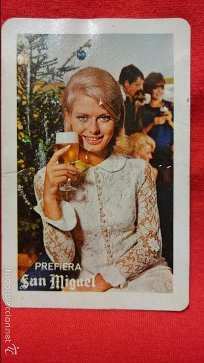 Coleccionismo calendarios: CALENDARIO HERACLIO FOURNIER CERVEZA SAN MIGUEL 1966