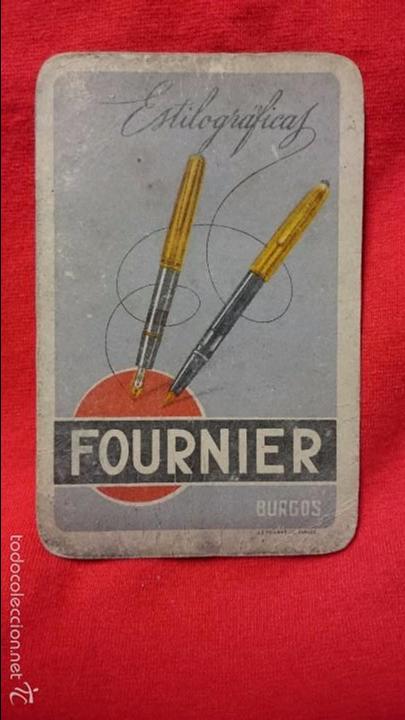 Coleccionismo calendarios: CALENDARIO FOURNIER ESTILOGRAFICAS 1960 VER FOTOS
