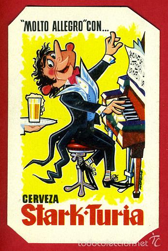 Collezionismo Calendari: CALENDARIO FOURNIER, PUBLICIDAD CERVEZA CERVEZAS STARK TURIA , 1964 , ORIGINAL , CAL8188