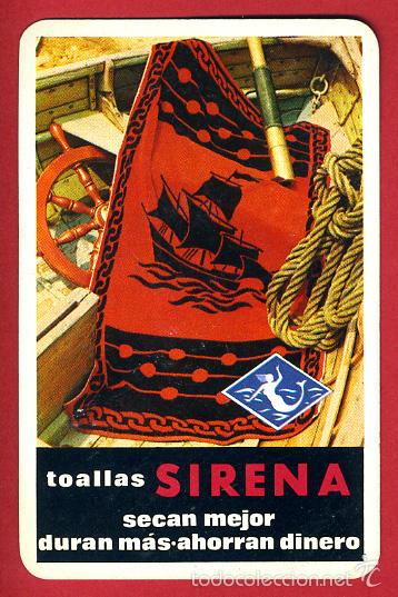 Collezionismo Calendari: CALENDARIO FOURNIER, PUBLICIDAD TOALLAS SIRENA , 1967 , ORIGINAL , CAL8204