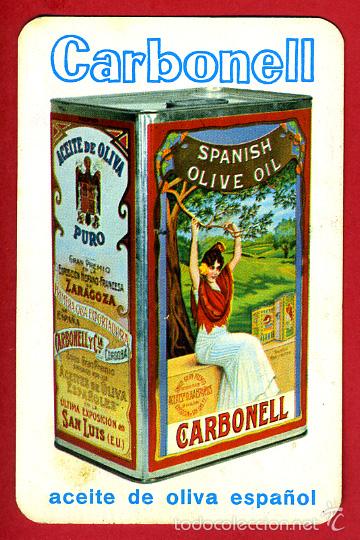 Collectables Calendars: CALENDARIO FOURNIER, PUBLICIDAD ACEITE CARBONELL , 1965 , ORIGINAL , CAL8223
