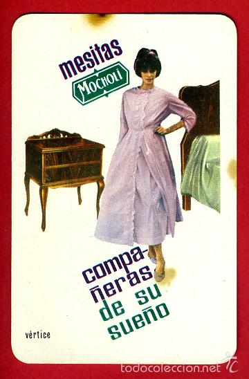 Collectables Calendars: CALENDARIO FOURNIER, PUBLICIDAD MESITAS MOCHOLI , 1964 , ORIGINAL , CAL8231