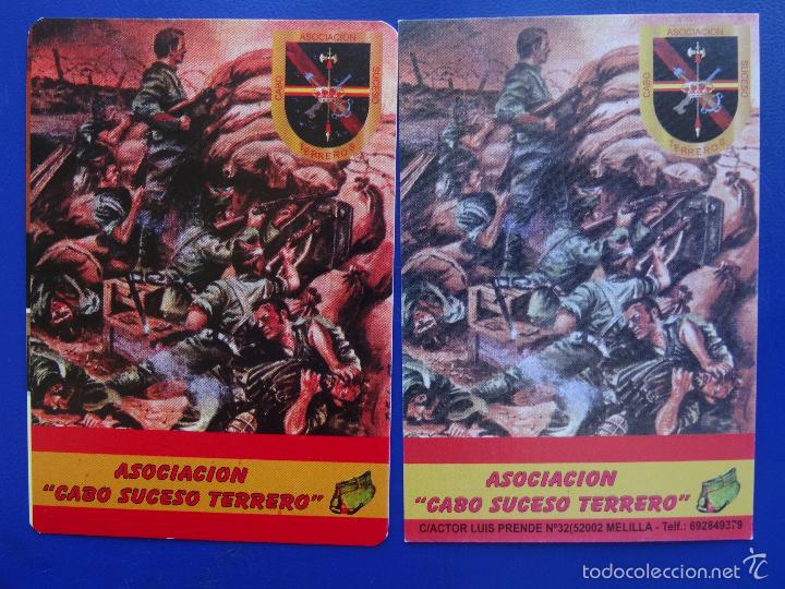 Coleccionismo calendarios: MILITAR - CALENDARIO BOLSILLO (LOTE DE 2) 2009-2010 (LEGION ESPA&Ntilde;OLA . ASOC. CABO SUCESO T. MELILLA)