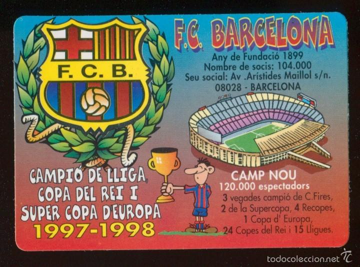 Coleccionismo Calendarios: Calendario futbol barcelona, bar&ccedil;a 1999, propaganda de Roses Girone