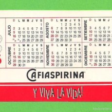 Coleccionismo Calendarios: CALENDARIO DE BOLSILLO 1995 - CAFIASPIRINA, Y VIVA LA VIDA.
