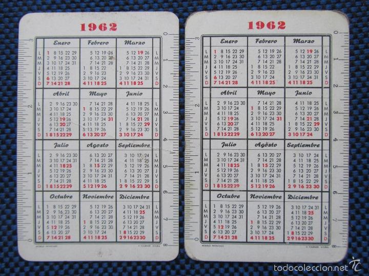 Coleccionismo calendarios: 9 calendarios variados a&ntilde;o 1962 - Foto 3
