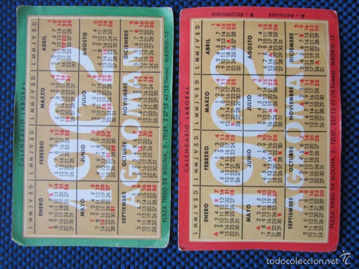 Coleccionismo calendarios: 9 calendarios variados a&ntilde;o 1962 - Foto 6