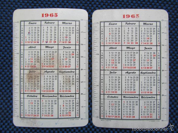 Coleccionismo calendarios: 2 calendarios 1965 Plus Ultra - Foto 4