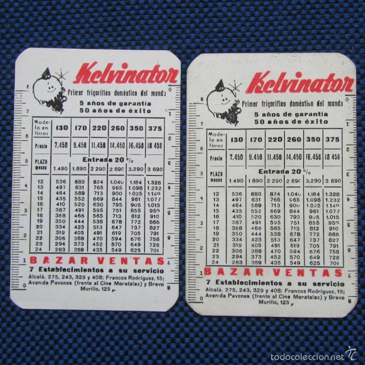 Coleccionismo calendarios: 2 calendarios 1966 Kelvinator - Foto 1
