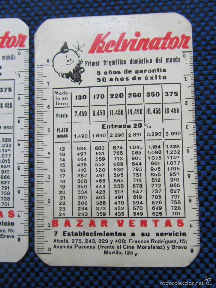 Coleccionismo calendarios: 2 calendarios 1966 Kelvinator - Foto 3