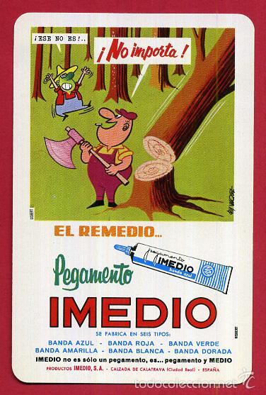 Collectables Calendars: CALENDARIO FOURNIER, PUBLICIDAD PEGAMENTO IMEDIO , 1978 , ORIGINAL , CAL8325