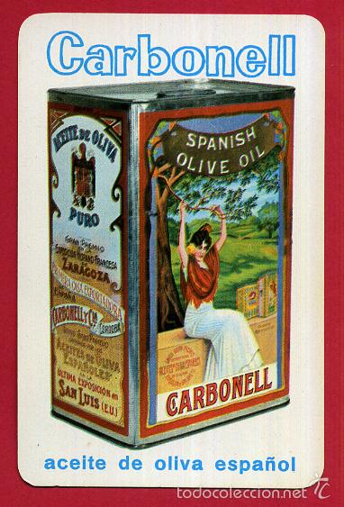 Collectionnisme Calendriers: CALENDARIO FOURNIER, PUBLICIDAD ACEITE OLIVA CARBONELL , 1965 , ORIGINAL , CAL8389