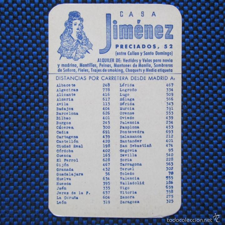 Collectables Calendars: Calendario 1960 Casa Jim&eacute;nez Alquiler de vestidos Madrid