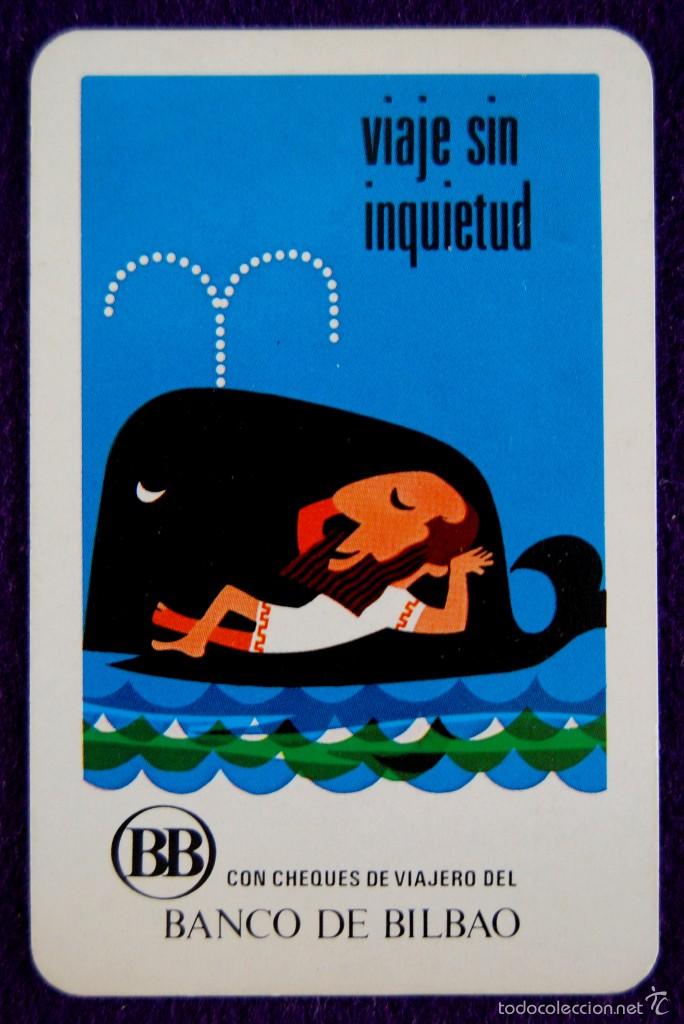Collezionismo Calendari: CALENDARIO FOURNIER. BANCO DE BILBAO. 1970. CHEQUES DE VIAJERO.