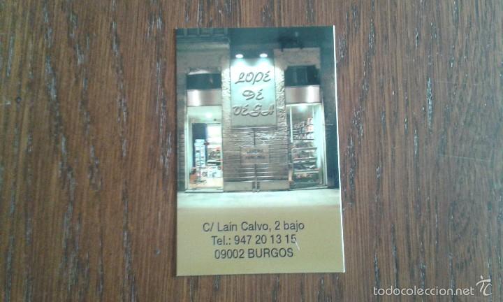 Coleccionismo Calendarios: calendario de publicidad librer&iacute;a Lope de Vega, Burgos a&ntilde;o 2002