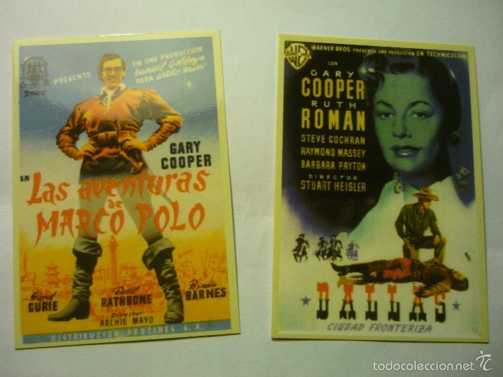 Coleccionismo Calendarios: LOTE CALENDARIOS CINE GARY COOPER DALLAS- LAS AVENTURAS DE MARCO POLO-2007-2008