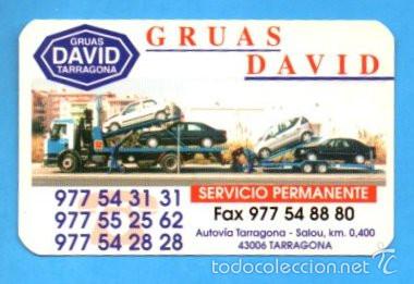 Collectionnisme Calendriers: CALENDARIO 2001. PUBLICIDAD GRUAS DAVID. TARRAGONA.