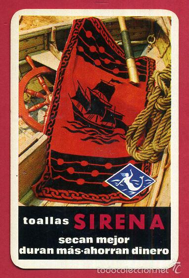 Collectionnisme Calendriers: CALENDARIO FOURNIER, PUBLICIDAD TOALLAS SIRENA , 1967 , ORIGINAL , CAL8441