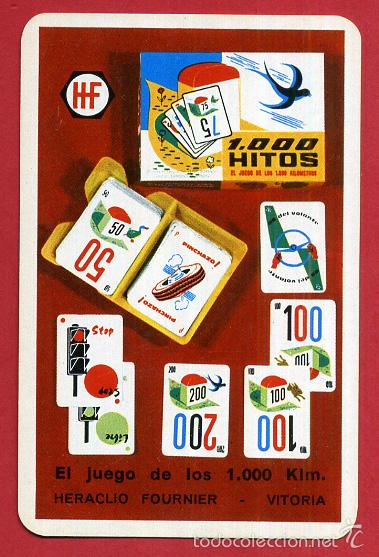 Collectables Calendars: CALENDARIO FOURNIER, PUBLICIDAD JUEGOS 1.00 HITOS , 1968 , ORIGINAL , CAL8469
