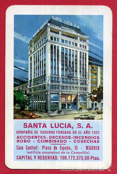 Collezionismo Calendari: CALENDARIO FOURNIER, SEGUROS SANTA LUCIA , 1969 , ORIGINAL , CAL8530