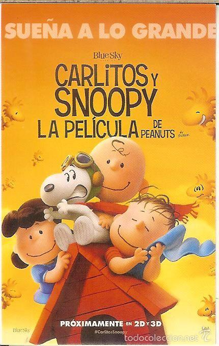 Coleccionismo Calendarios: CALENDARIO PUBLICITARIO CINE - 2016 - CARLITOS Y SNOOPY