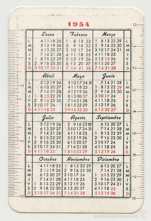calendario-de-bolsillo-1954-almacenes-mart-comprar-calendarios