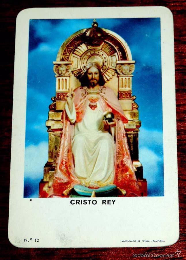 Collectionnisme Calendriers: ANTIGUO CALENDARIO BOLSILLO FOURNIER CRISTO REY - A&Ntilde;O 1964, n. 12.